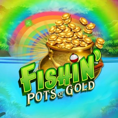 Fishin Pots Of Gold by Gameburger Studios, showcased at liraspins.pl – game logo