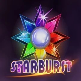 Slots logo of Starburst from NetEnt at LiraSpin Casino